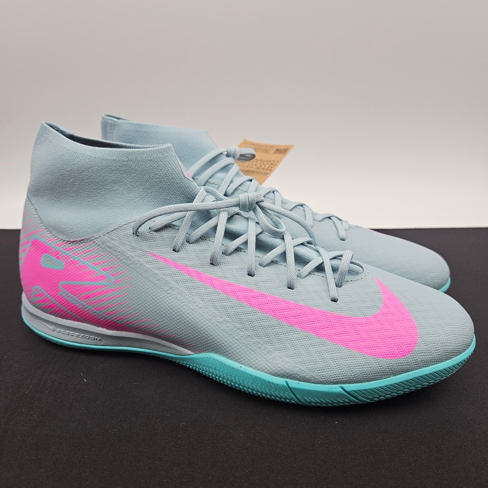 Nike Mercurial Superfly 9 Academy IC Indoor Soccer Shoes Mens Sz 11.5 FQ8332-301